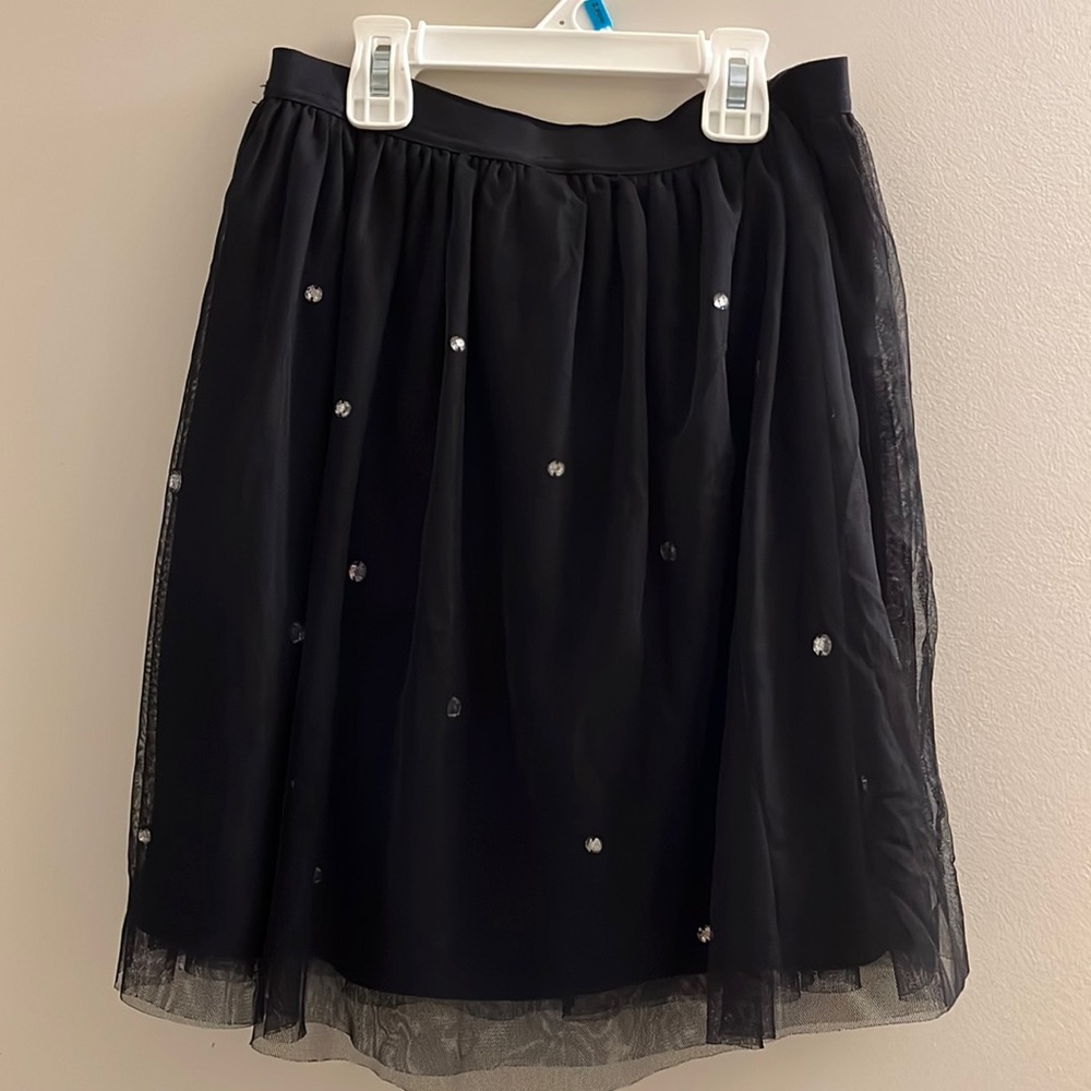 Circo girls black jeweled skirt
